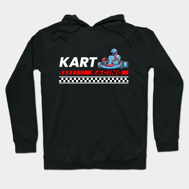 Kart Racing Hoodie by printedartings